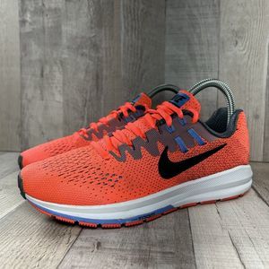 Nike Womens Air Zoom Structure 20 Running Shoes Sneaker Orange Size 7 849577-600